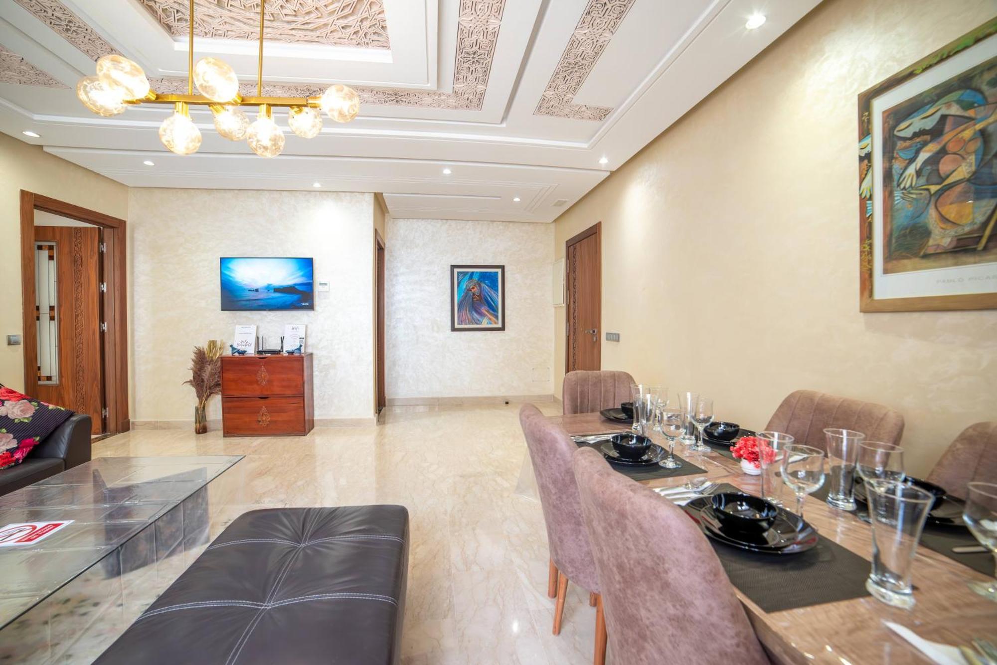 Luxury Seafront Apartment 101Sqm With Wi-Fi And Parking Agadir Luaran gambar