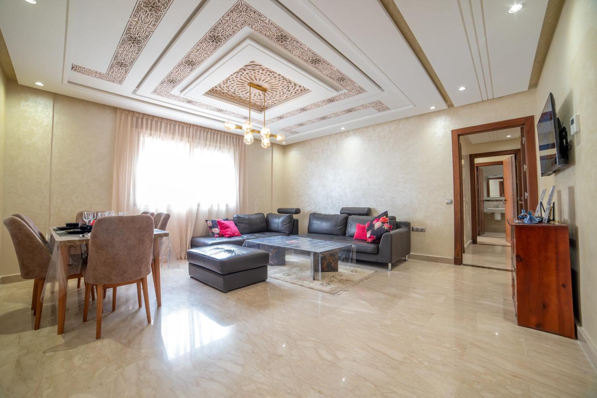 Luxury Seafront Apartment 101Sqm With Wi-Fi And Parking Agadir Luaran gambar